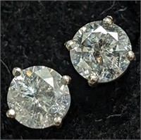 $3360 14K  Diamond(0.9Ct,I1-I2,F-G) Earrings