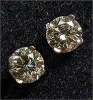 $1295 14K  Diamonds(0.3Ct,I1-I3,F-G) Earrings