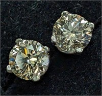 $3965 14K  Diamonds(0.86Ct,Si1-Si2,Light Brown) Ea