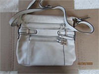 Giani Bernini White Leather Purse Handbag
