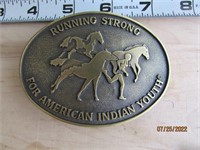 Indian Youth Belt Buckle Strong For American