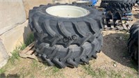 Set of 2 - Tractor Rims and Tires 420/85R30