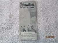 1955 Map Information Yellowstone National Park