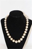 Large South Sea Pearl Necklace with 14kt gold
