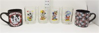 (4) McDonalds Mickey Mouse Glasses & (2) Mugs