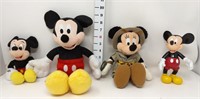 Mickey Mouse Figures- Stuffed & Plastic