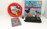 Mickey Mouse Book, Clock, Wallet & Box