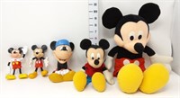 Mickey Mouse Figures - Stuffed & Plastic