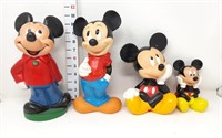 (4) Mickey Mouse Banks