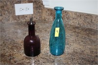 Blue bottle, purple bottle