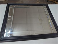 32 x 26 hanging wall mirror, needs cleaned,