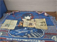 Richard Petty Blanket and other misc memorabilia.