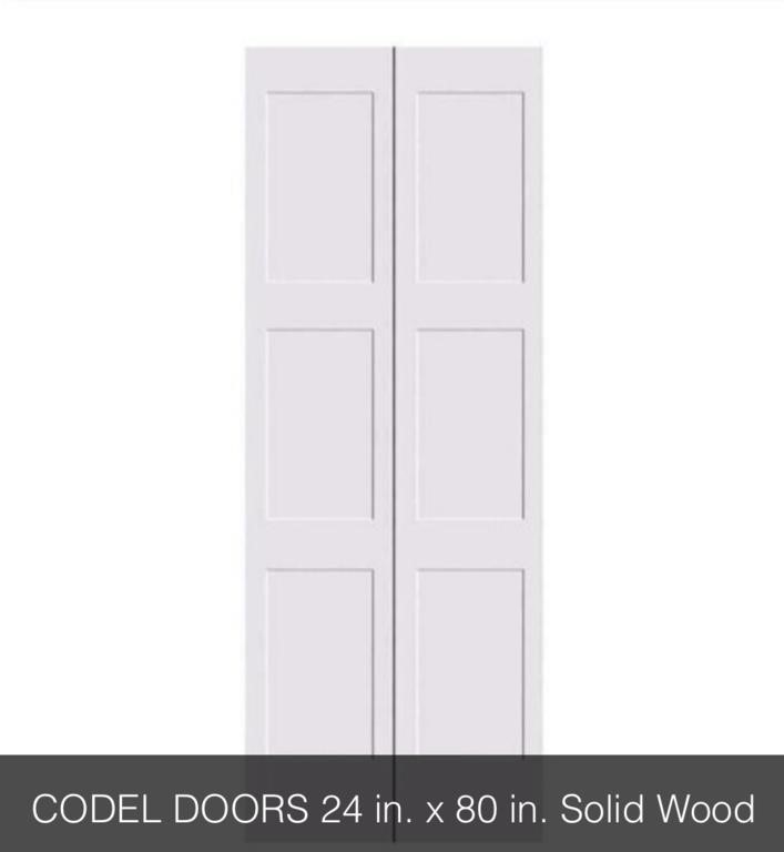 codel doors 24in x 80 in solid wood 2 pc
