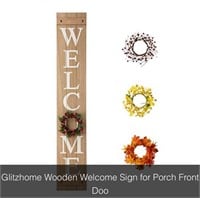 Glitz Home Wooden "welcome sign"
