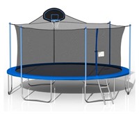 steelway 1500 LBS 16FT Trampoline with Safety