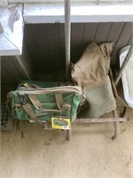 Lot handcart 
Fishing boots and Stanley tool bag