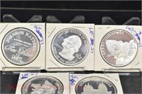 (5) Silver Rounds:
