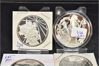 (4) Silver Rounds: