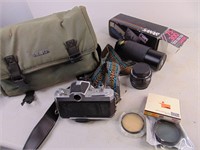 Nikkormat Nikon Camera, Bag and Lenses