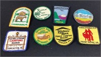 Lot of 8 Campground Patches