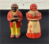 F&F Aunt Jemima & Uncle Moses S + P Shakers