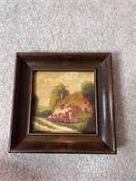 Genuine oil painting small framed