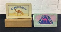 2 Camel Cigarettes Tin W Sealed Pack of Matches