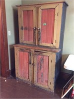 Antique wood cabinet one piece, bring help to
