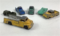 6 Vintage Tootsie Toy Metal Cars