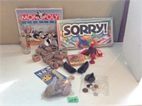 Kids games, vintage blocks and marbles, Shirley