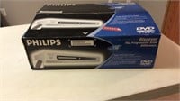 Philips DVD player in box.