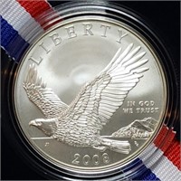 2008 Bald Eagle Unc Silver Dollar MIB