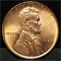 1944 Lincoln Wheat Cent Gem BU Red