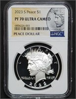 2023 S Proof Peace Silver Dollar NGC PF70 UCAM