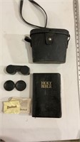 Binoculars case Holy Bible