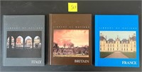X - THREE HARDCOVER BOOKS - FRANCE, ITALY & BRITAN