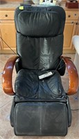 X - CONFY BLACK MASSAGE CHAIR -WORKING  D42