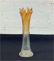 10.5" Northwood Carinval Glass Stretch Vase