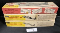 3 Guillow’s Model Airplane Kits.