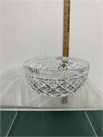 Waterford Crystal Signed Diamond Pattern Bowl