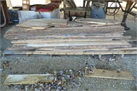 Lot of boards - most live edge oak - 8'