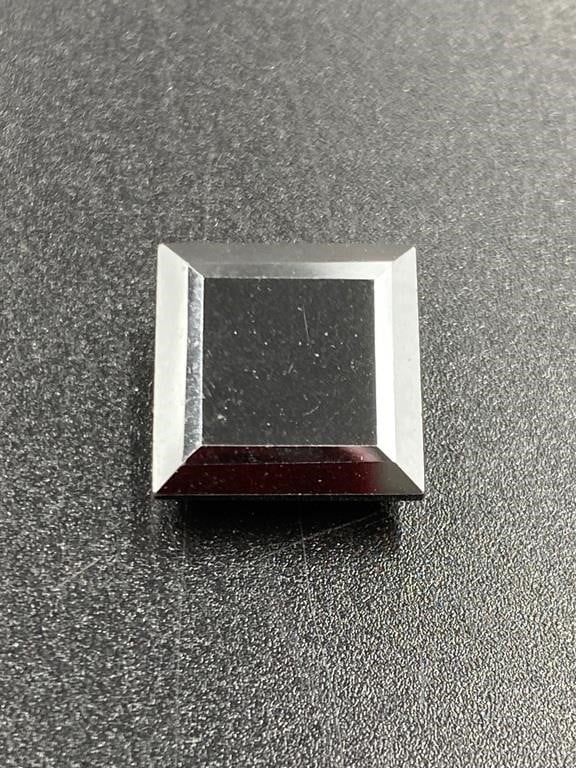1.22 Carat Brilliant Square Cut Black Diamond
