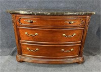 AMERICAN DREW MARBLE TOP 3 DRAWER CHEST