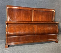 KING SIZE CHERRY SLEIGH BED