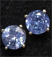 $1425 14K  Tanzanite(1.1ct) Earrings