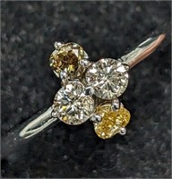 $2415 10K  Natural Brown Diamond(0.18ct) Diamond(0