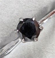 $1645 10K  Black Diamond(0.88ct) Ring