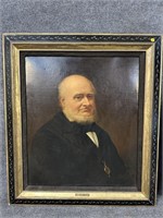 EARLY PAINTING OF JACOB EICHOLTZ IN FRAME
