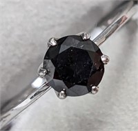 $1645 10K  Black Diamond(0.88ct) Ring