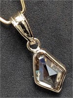 $3800 14K  Natural Diamond(1.07ct) Pendant
